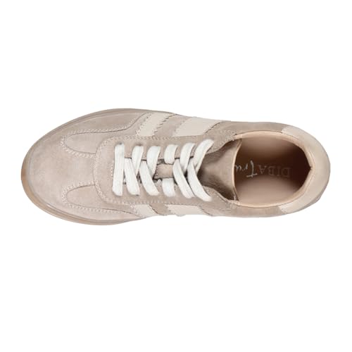 Diba True Womens Jon Qwill Lace Up Sneakers Shoes Casual - Beige4