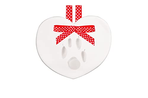Pearhead Heart Paw Print Keepsake Kit DIY Pet Paw Print Ornament for Dogs & Cats Air-Dry Clay Impression Kit Pet Memorial Keepsake Gift for Dog Mom & Cat Mom