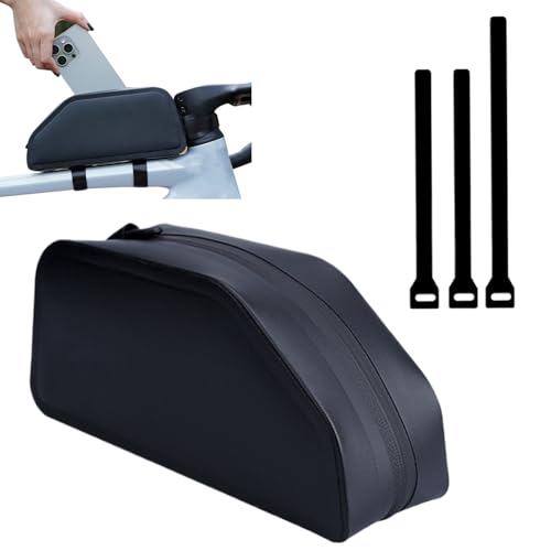 Arrovarp Top Tube - Bolsa impermeable de 1,5 L para ciclismo, bolsa de marco frontal de bicicleta, para hombres y mujeres, viajes, senderismo, viajes, montaña, carretera, aventuras al aire libre