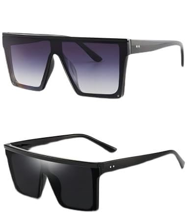 Dollger Oversize Gafas De Sol Para Mujer Gafas De Sol Cuadradas Con Parte Superior Plana Para Hombre Protección Uv400 Nero Grigio Dollger Oversize Gafas De Sol Para Mujer Gafas De Sol Cuadradas Con Parte Superior Plana Para Hombre Protección Uv400 Nero Grigio