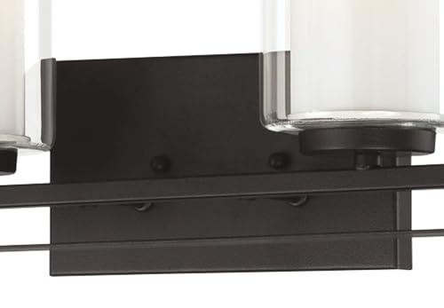 Image of Minka Lavery 6104-66 Parsons Studio Vanity Bath Light, 4-Light, 400 Total Watts, 32.5-in H x 8.75-in W, Sand Coal Black
