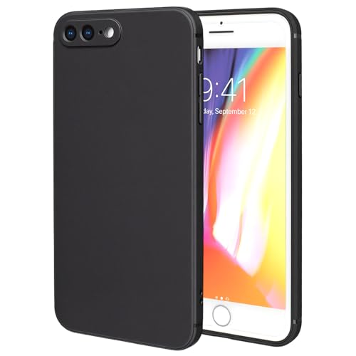 FanTEK Phone Case Compatible with iPhone 7 Plus, iPhone 8 Plus Case, Anti-Scratch & Fingerprint Phone Case Protective Cover, Matte Black