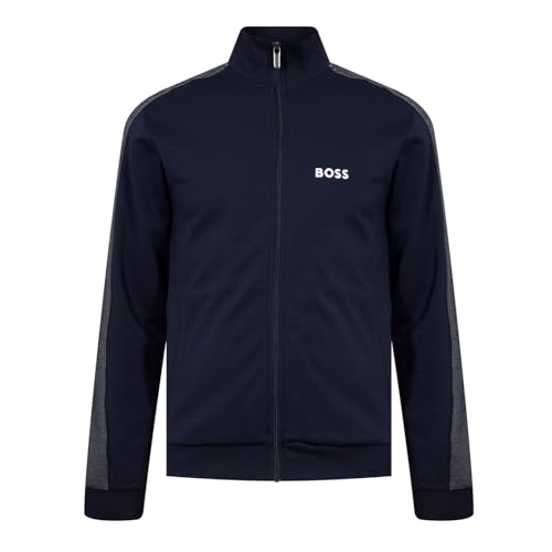 BOSS Mens Tracksuit Jacket 10166548 29 Navy/White L