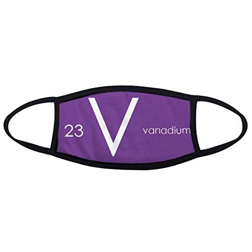 Chemistry Elements - Máscara de transición de metales de vanadio en V, antipolvo, antifrío