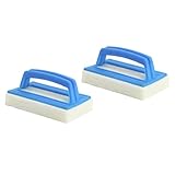 Steinbach | Handschrubber De Luxe Doppelpack | mit massivem Griff | für die manuelle Reinigung von Poolfolien & Beckenwänden | kraftvoll & ergonomisch | ideal für Poolpflege