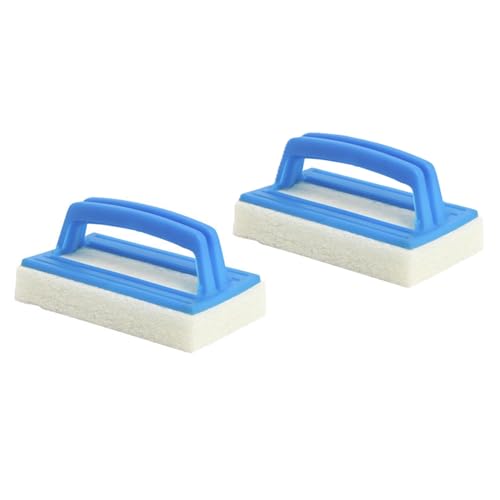 Steinbach | Handschrubber De Luxe Doppelpack | mit massivem Griff | für die manuelle Reinigung von Poolfolien & Beckenwänden | kraftvoll & ergonomisch | ideal für Poolpflege