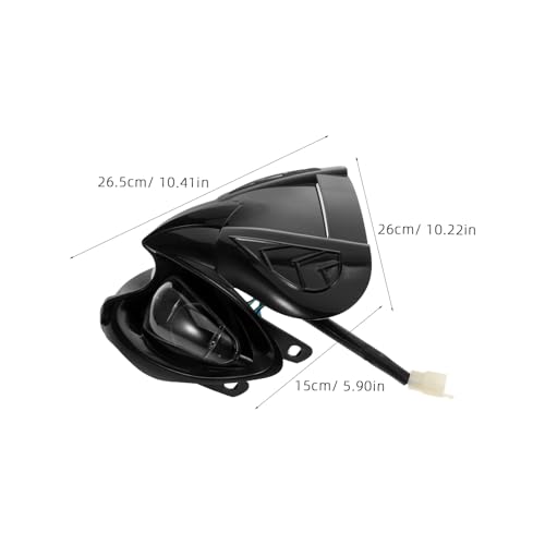 Couvre-phares moto hors route noir étanche avec sangle de fixation - 2