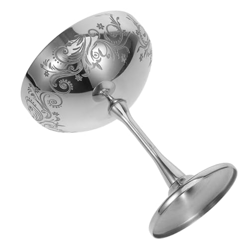 LIGIGWASH Coppa Dessert in Acciaio Inossidabile Alta Con Stelo Contenitore Multiplo Per Gelato Insalata e Snack Facile Da Pulire e Riutilizzabile Per Casa Ristoranti e Feste