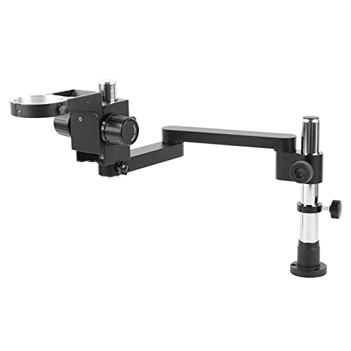 顕微鏡キット 顕微鏡ステージスタンド調節可能な方向関節アーム76mmステレオ三眼顕微鏡50mmビデオ顕微鏡カメラピラーホルダー 顕微鏡レンズアダプター(C 76mm)