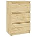 vidaXL Madera Maciza de Pino Mesita de Noche Aparador Auxiliar Armario Cama Dormitorio Habitación Soporte Organizador Almacenamiento 40x29,5x64 cm