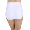 Vanity Fair Women's Perfectly Yours High Waisted Brief Panties, Cotton-Star White, 7