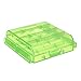 Bettomshin 4 x AA/AAA Battery Storage Case Holder Organizer Box Green