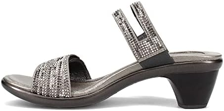 NAOT Footwear Women's Temper Heel Gray/Black Multi Rivets/Metallic Onyx Lthr 9 M US | Image 3