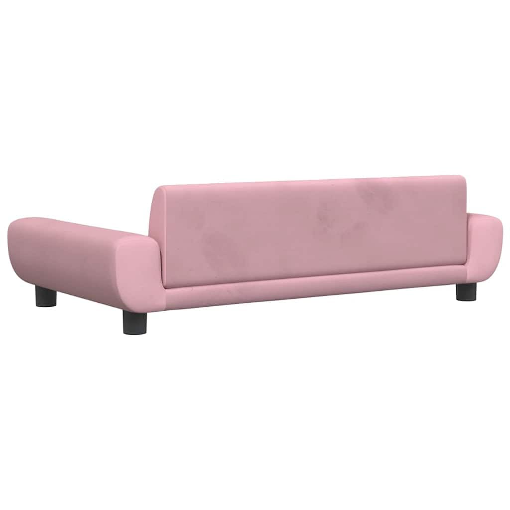 vidaXL Cama para Perros de Terciopelo Rosa 100x54x33 cm, sofá para Perros, Cama para Cachorros, Asiento para Perros, sofá para Mascota