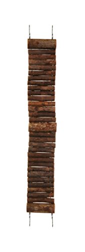 Image of Prevue Pet Products Natural Wonder Walk Ladder - Small Hanging Wooden & Wire Activity Ladder Toy for Small Birds, Gerbils, Hamsters & Mice, Bendable Cage Accessories for Enrichment & Foot Exercise