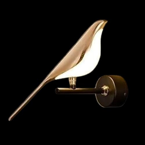 Yulokdwi Lámparas De Pared Para Dormitorio | Lámpara LED de Pared con Pájaros Moderna para Dormitorio,Decoración Hogar Acogedora Infantil Entrada Baño Sala Estudio Sofá