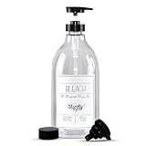 The Farmhouse Room Inc. Bleach Dispenser for Laundry Room - Pump Bottle Dispenser for Liquid Bleach