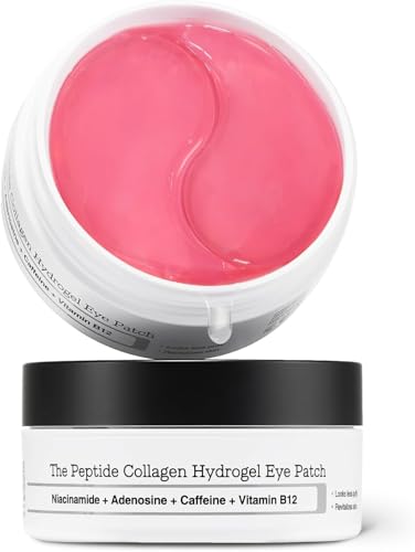 Caffeine Eye Patches for Dark Circles & Puffiness | Hydrating Under Eye Mask with Hyaluronic Acid & Niacinamide | Reduce Fine Lines & Brighten Tired Eyes - 30 Pairs
