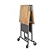 COSCO SmartFold Butcher Block Portable Workbench/Folding Utility Table (Gray Steel Frame)
