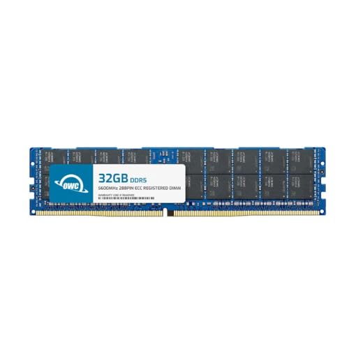 Image of OWC 32GB DDR5 5600MHz ECC RDIMM 2Rx8 288-pin Memory RAM | PC5-44800, ECC Registered, 2Rx8, 1.1V, CL46, Compatible with Select Workstations, Servers, and NAS Systems