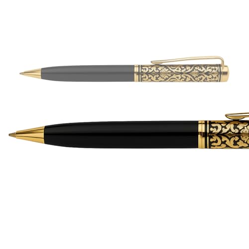 Image of Kajri Gifts Customized Pen With Name Luxury Ballpoint Customised Pen With Name Black And Gold Body Personalized Gift For Advocate, Doctors, CA, Corporate (Black Gold Royal)