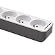 Qoltec 50292 Power Strip 6 SOCKETS 1.8M White-Grey