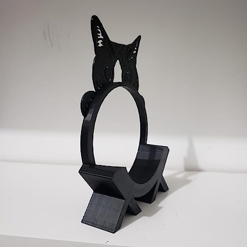 Espaço 3d Suporte Alexa Echo Pop Gato Modelo I Preto