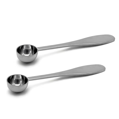 BlendWell Stainless Steel Matcha Spoons Pack of 2 1 Gram Measuring Spoons for Matcha Powder Durable and Dishwasher Safe