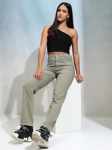 Image of Tokyo Talkies Women's Flared Regular Track Pants | Stretchable Trackpants | Casual Track Pants| Mid-Rise| Gymwear | Sports Wear