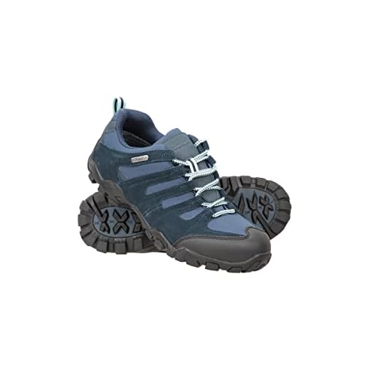 Mountain Warehouse Belfour Womens Waterproof Hiking Shoes Navy Womens Shoe Size 10 US