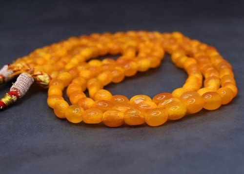 3 Strand 594 Cts Oval Shape Yellow Onyx Beaded Womens Necklace Jewelry CHIK_NECKLACE-32312