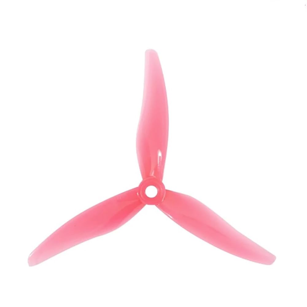 SPARKHOBBY GEMFAN Hurricane 51477 5inch 3 Blade Propeller CW CCW Pink/Black/Blue Suitable for RC FPV 2205-2306 Brushless Motor Drones (51477 Pink 2pairs)