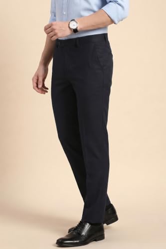 Image of Peter England Men Mid Rise Neo-Slim Formal Trouser