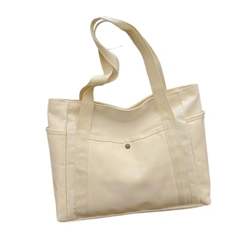 Large Capacity Canvas Tote Bags For Work Commuting Carrying Bag College Style Student Outfit Book Shoulder Bag Shopping Bag