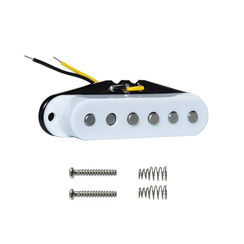Phrilam Pro ST Staggered Vintage Alnico 5 Single Coil Bridge/52mm Pickup 7.2K for Strat Style Electric Guitar