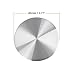 X AUTOHAUX 45mm Silver Tone Car Wheel Center Hub Caps Sticker Emblem Badge 4pcs