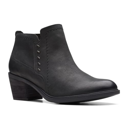 Image of Clarks 261752574060 Neva Lo Black Leat Ladies' M085