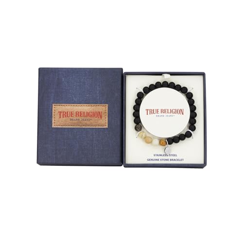 Pulsera Hombre True Religion Negra 8mm 8 pulg miniatura 5