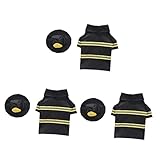DISFRAZ DE BOMBERO COSPLAY DE GATO: esta ropa para mascotas con mano de obra fina y corte, su se desgasta o se quita.