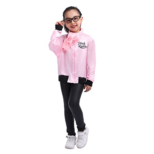 Disfraz chaqueta rosa años 50 para niñas miniatura 3