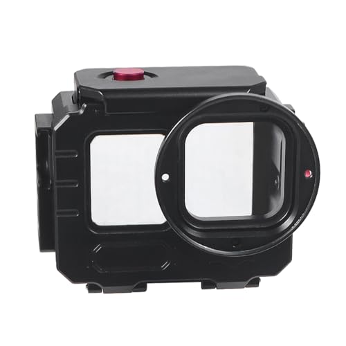 NovelGoal Aluminum Alloy 80 Meters Diving Waterproof Housing Case Underwater Vlog Shell Protective Frame Compatible with Gopro 12 11 10 9 Action Camera (Combo A,Standard)