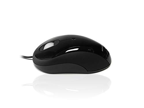 Image of Accuratus Image Black - USB Full Size Computer Mouse with Glossy Finish