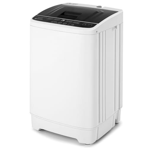 Fully Automatic Washing Machine 2 IN 1 with Drain Pump 3.5 KG Washer & Spin Dryer For Dorms Apartments College Rooms Camping(8 Program 6 Water Levels)[Energy Class A+]