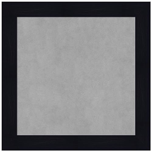 Amanti Art Blue Framed Magnetic Board, 24x24, Country Rustic Office Decor