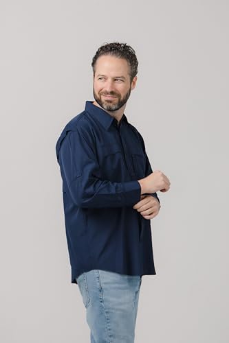 Men's Pescador Polyester Fishing Shirt Long Sleeves4