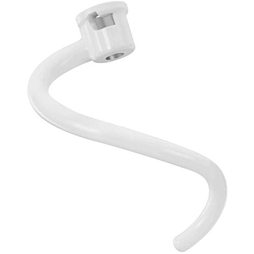 Eeuye Gancho de Masa de Metal Recubierto en Espiral Gancho de Masa de Metal Recubierto en Espiral - Se Adapta Al Soporte de Cocina Recipiente Mezclador - Modelos de ElevacióN