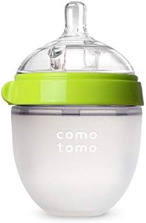 Comotomo Baby Bottle, Green, 5 oz