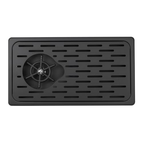 Pitcher Rinsers?Pitcher Washer, Espresso Washer And Spray, Drainage And Drip Tray, 304 Stainless Steel Bar Glass Washer Sink, Suitable For Home Kitchen, Hotel, Coffee Shop, Restaurant (Black)