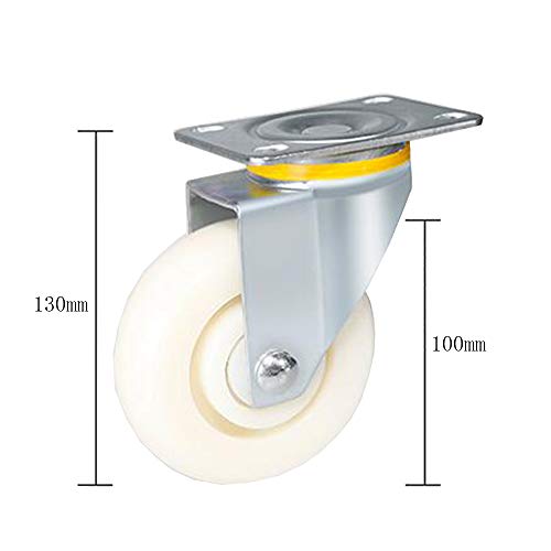 Roue de frein en nylon pour bloquer et stabiliser les chariots lourds