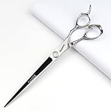 6/7/8 Inch Professional Hairdressing Scissors Barber Rose Pattern Hair Stylist Shears Styling Tool Japanese Stainless Steel Clippers (8-in cutting scissors)